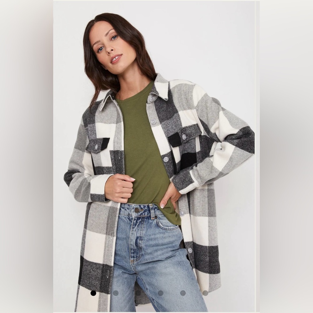 Checkered Shirt Jacket